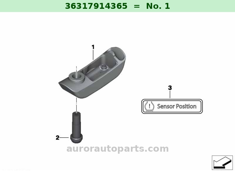 Sensore RDC BMW Motorrad Originale OEM 36317914365 36317914365