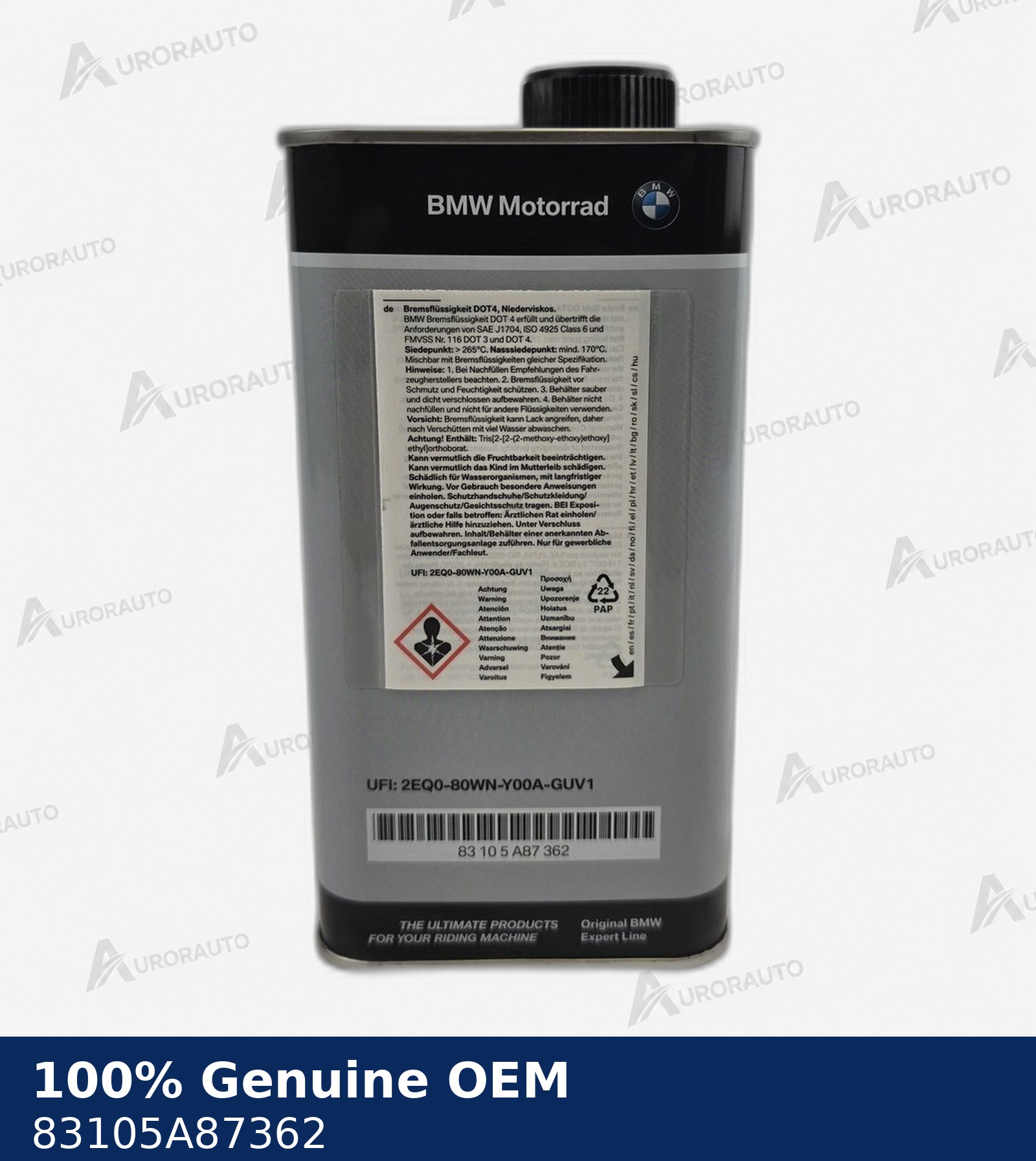 liquido freni DOT4 LV, bassa viscosit¿ BMW Motorrad Originale OEM 83105A87362 2