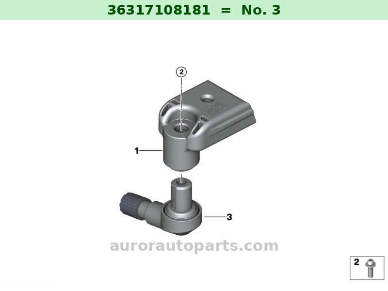Valvola angolata RDC BMW Motorrad Originale OEM 36317108181 36317108181