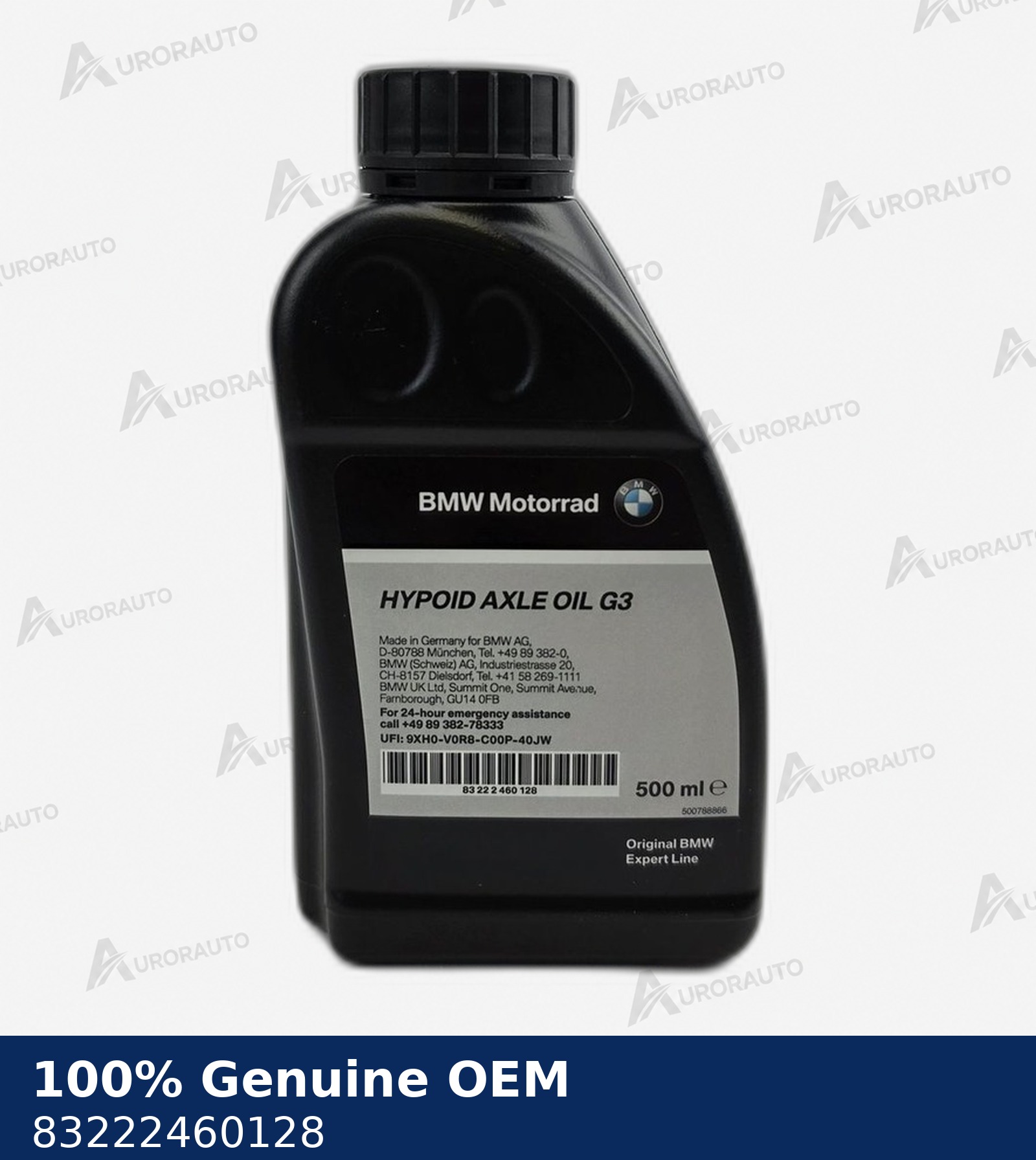 Hypoid Axle Oil G3 BMW Motorrad Originale OEM 83222460128 83222460128