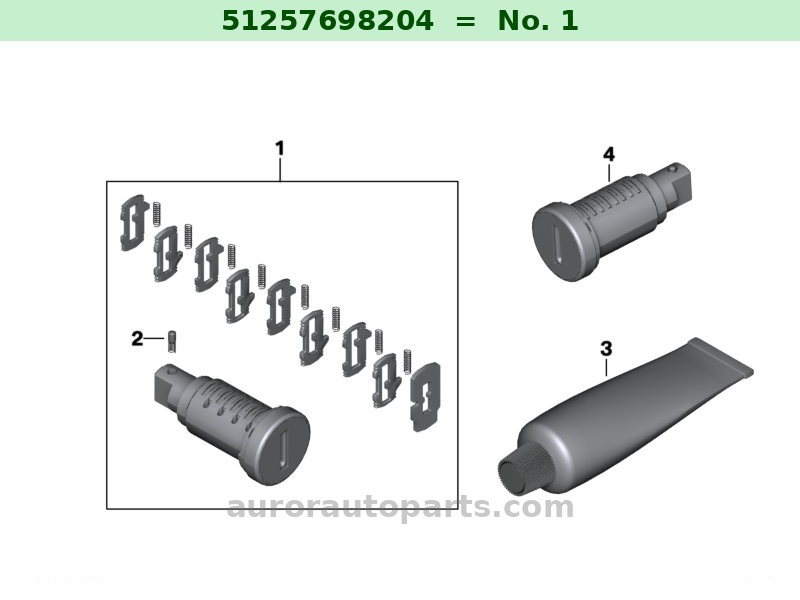 Juego di rip.cil.di chiusura BMW Motorrad Originale OEM 51257698204 51257698204